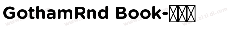 GothamRnd Book字体转换